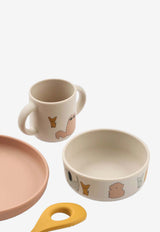 Kids Cats and Dogs Tableware Set