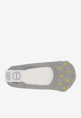 ANTIPAST Polka-Dots No Show Socks Gray ANP62DS_LG