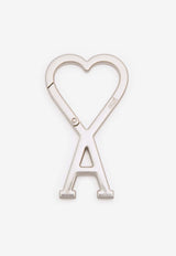 AMI PARIS Ami De Coeur Hook Keyring Silver UKR907369_905