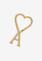 AMI PARIS Ami De Coeur Hook Keyring Gold UKR907369_907