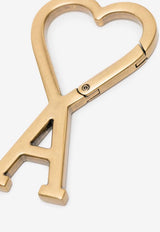 AMI PARIS Ami De Coeur Hook Keyring Gold UKR907369_907