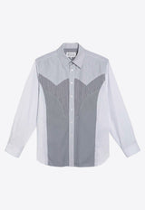 Striped Patchwork Shirt