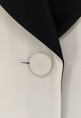 Alexander McQueen Single-Breasted Buttoned Blazer White 847009QJAAC9016_SOFT WHITE_44251009