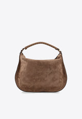 Chloè Marcie Suede Shoulder Bag Brown