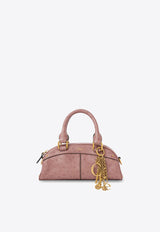 Chloè Bowling Leather Crossbody Bag Pink