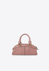 Chloè Bowling Leather Crossbody Bag Pink