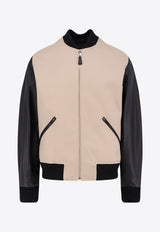 Givenchy Logo-Embroidered Zip-Up Jacket Black