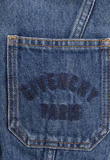 Logo-Embroidered Denim Jacket