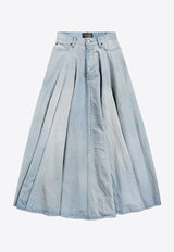 Balenciaga Godet Maxi Skirt Blue 856906TTWB14009_DIRTY LIGHT BLUE_44824424