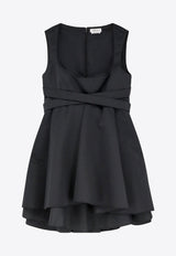 Alexander McQueen Wrap Mini Dress Black 857955QEAED1000_Black_44252103