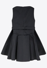 Alexander McQueen Wrap Mini Dress Black 857955QEAED1000_Black_44252103