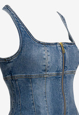 Denim Flared Dress