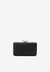 Multi-Crystal Knit Clutch Bag