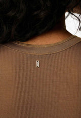 Buttoned Placket Tank Top