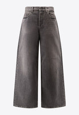 Straight-Leg Washed Jeans