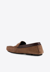 Logo-Plaque Leather Loafers