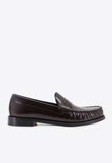 Logo-Plaque Leather Loafers