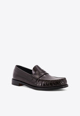 Logo-Plaque Leather Loafers