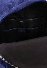 Suede Zipped Backpack