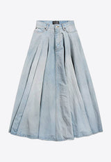 Balenciaga Godet Maxi Skirt Blue 856906TTWB14009_DIRTY LIGHT BLUE_44824424