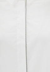 Brunello Cucinelli Logo-Embroidered Zip-Up Shirt White M0091MA626C159_White_40000212