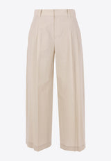 Brunello Cucinelli Wool Tailored Pants White M0F79P9189C9593_QUARTZ_40000150