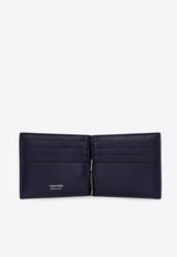 Crocodile-Printed Leather Wallet