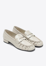 Logo-Engraved Leather Loafers