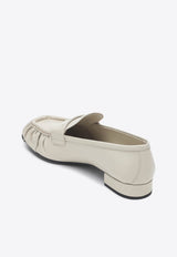 Logo-Engraved Leather Loafers