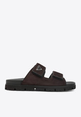 Logo-Plaque Strappy Sandals