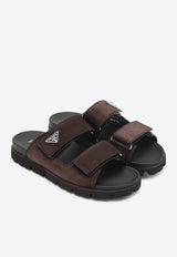 Logo-Plaque Strappy Sandals