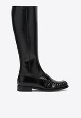 Leather Knee-Length Boots