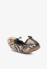 Fawn Check Ballet Flats