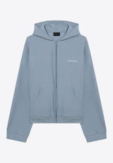 Logo-Printed Zip-Up Sweatshirt