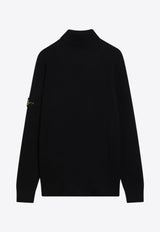 Logo-Patch High-Neck Sweater