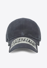 Washed-Effect Masking Tape Cap