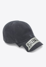Washed-Effect Masking Tape Cap