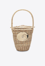 Wicker Bucket Bag