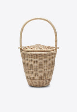 Wicker Bucket Bag