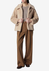 Wool Teddy Cropped Coat