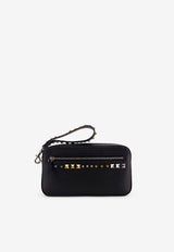 Valentino Rockstud Leather Clutch Bag Black 8Y2P0AX0VTJ0NO_Black_42176854