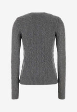 Polo Ralph Lauren Cable Knit Wool Blend Sweater Gray 211971865501_Grey_39617022