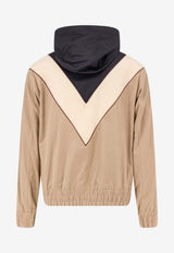 Valentino Colorblocked Zip-Up Jacket Beige 8V3CIQ12CKVC0U_NERO BURRO CAMMELLO_42176823