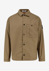 Stone Island Logo Patch Buttoned Shirt Green L1S151200018S0299V005G_Military Green_47874467