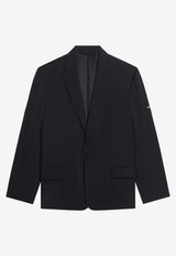 Balenciaga Single-Breasted Buttoned Blazer Black 674431TJO251000_Black_44824412