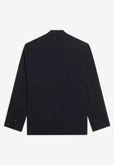 Balenciaga Single-Breasted Buttoned Blazer Black 674431TJO251000_Black_44824412