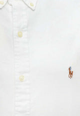 Polo Ralph Lauren Slim-Fit Long-Sleeved Shirt White 710549084006_BSRWHITE_47865449