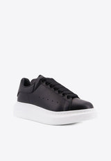 Alexander McQueen Oversized Leather Low-Top Sneakers Black 553770WIAIG1002_Black_44824322