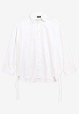 Balenciaga Lace-Up Buttoned Shirt White 857835TRM289000_White_44824480