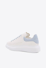 Alexander McQueen Oversized Leather Low-Top Sneakers White 553770WIAIH9412_WHITE POWDER BLUE_44824436